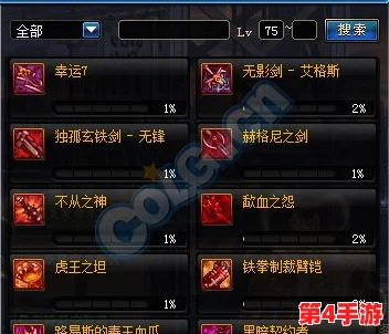 《地下城与勇士》中，75级史诗装备精选：探索最佳属性搭配与职业契合度深度指南