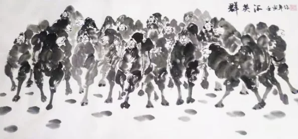 张婉莹自己拿着根笔，呈现艺术创作与思维碰撞的独特瞬间。