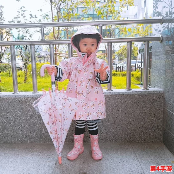 宝宝今晚不戴小雨伞了，但依然勇敢面对风雨
