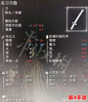 探索艾尔登法环：名刀月隐最优技能搭配策略与实战应用技巧