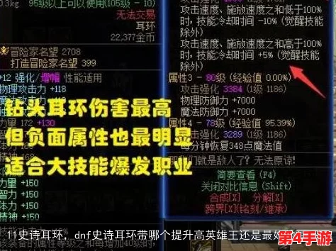 地下城与勇士（DNF）中，探索最优耳环选择：提升战力必备的高性价比选项